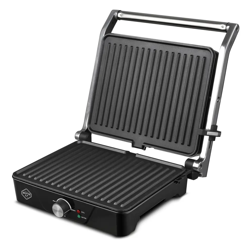 Фото 2 Гриль электрический Zigmund & shtain Grillmeister zeg-920 2000 Вт цвет серебристый Фото 2 Гриль электрический Zigmund & shtain Grillmeister zeg-920 2000 Вт цвет серебристый