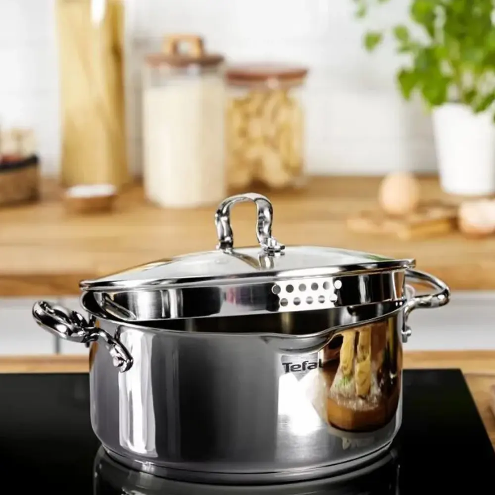 Фото 9 Набор посуды 7 предметов Tefal Duetto+ нержавеющая сталь цвет стальной