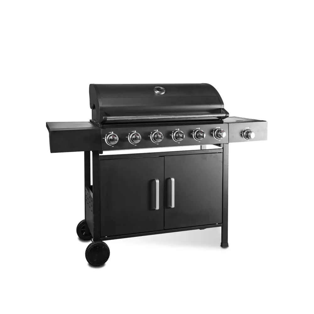 Фото Гриль газовый MaxGrill QL-07 с 6 и 1 конфорками 141x48 см Фото Гриль газовый MaxGrill QL-07 с 6 и 1 конфорками 141x48 см