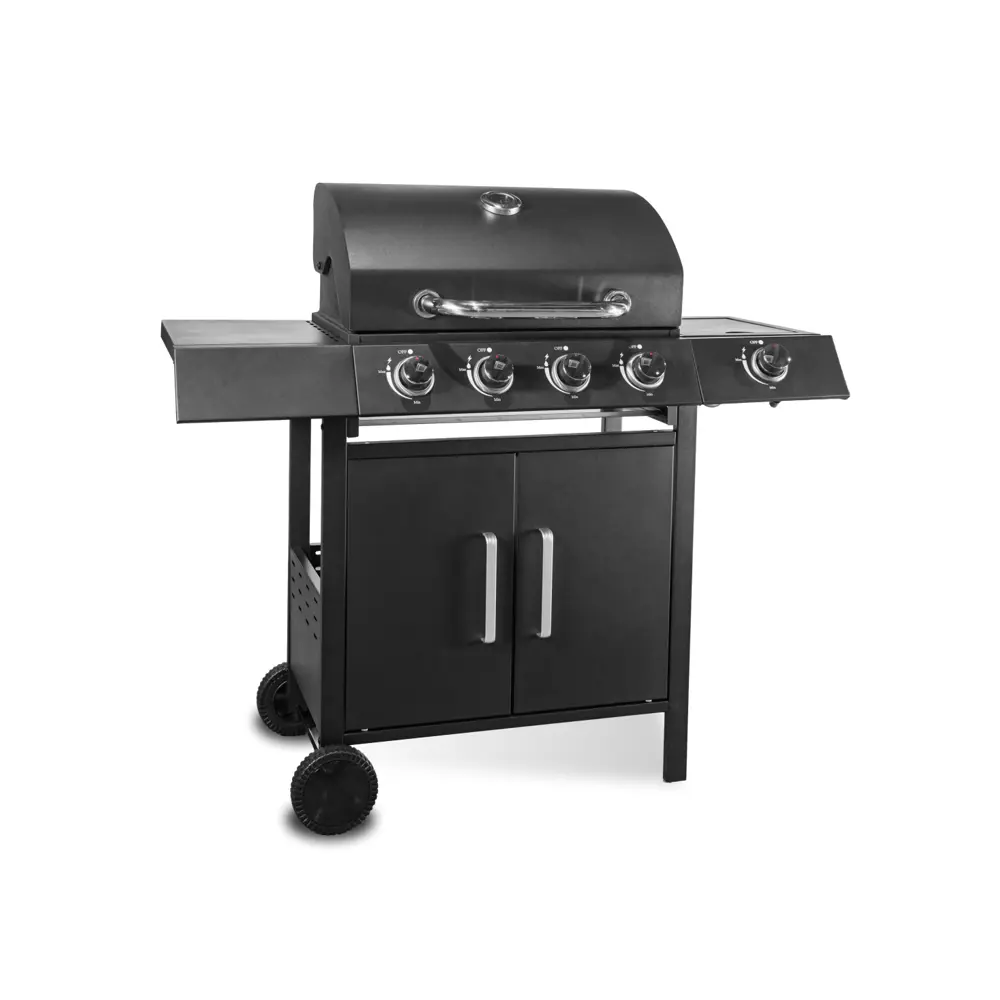 Фото Гриль газовый MaxGrill QL-03 с 4 и 1 конфорками 120x48 см Фото Гриль газовый MaxGrill QL-03 с 4 и 1 конфорками 120x48 см