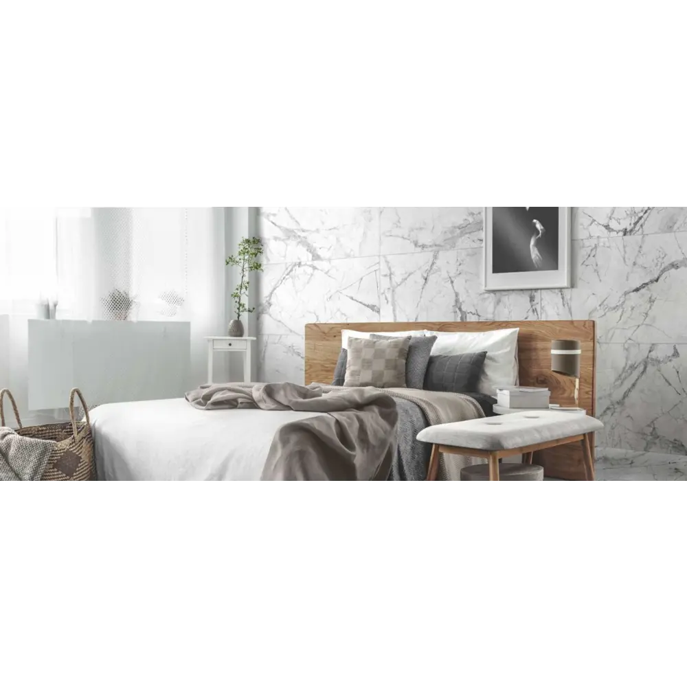 Фото Плитка Idalgo ID9093b054LLR 120x60см 2.16 м² цвет белый, цена за упаковку Фото Плитка Idalgo ID9093b054LLR 120x60см 2.16 м² цвет белый, цена за упаковку