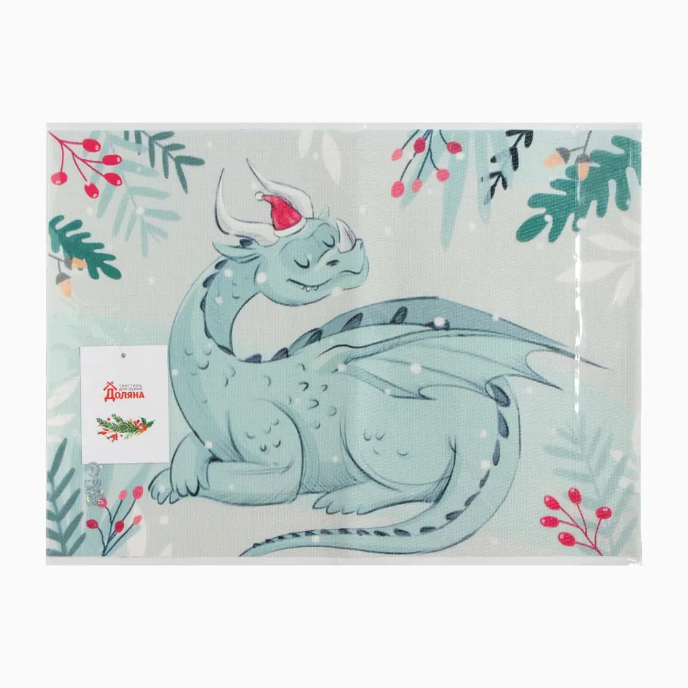 Фото 4 Салфетка сервировочная Доляна 9596183 29x40 см цвет голубой Фото 4 Салфетка сервировочная Доляна 9596183 29x40 см цвет голубой