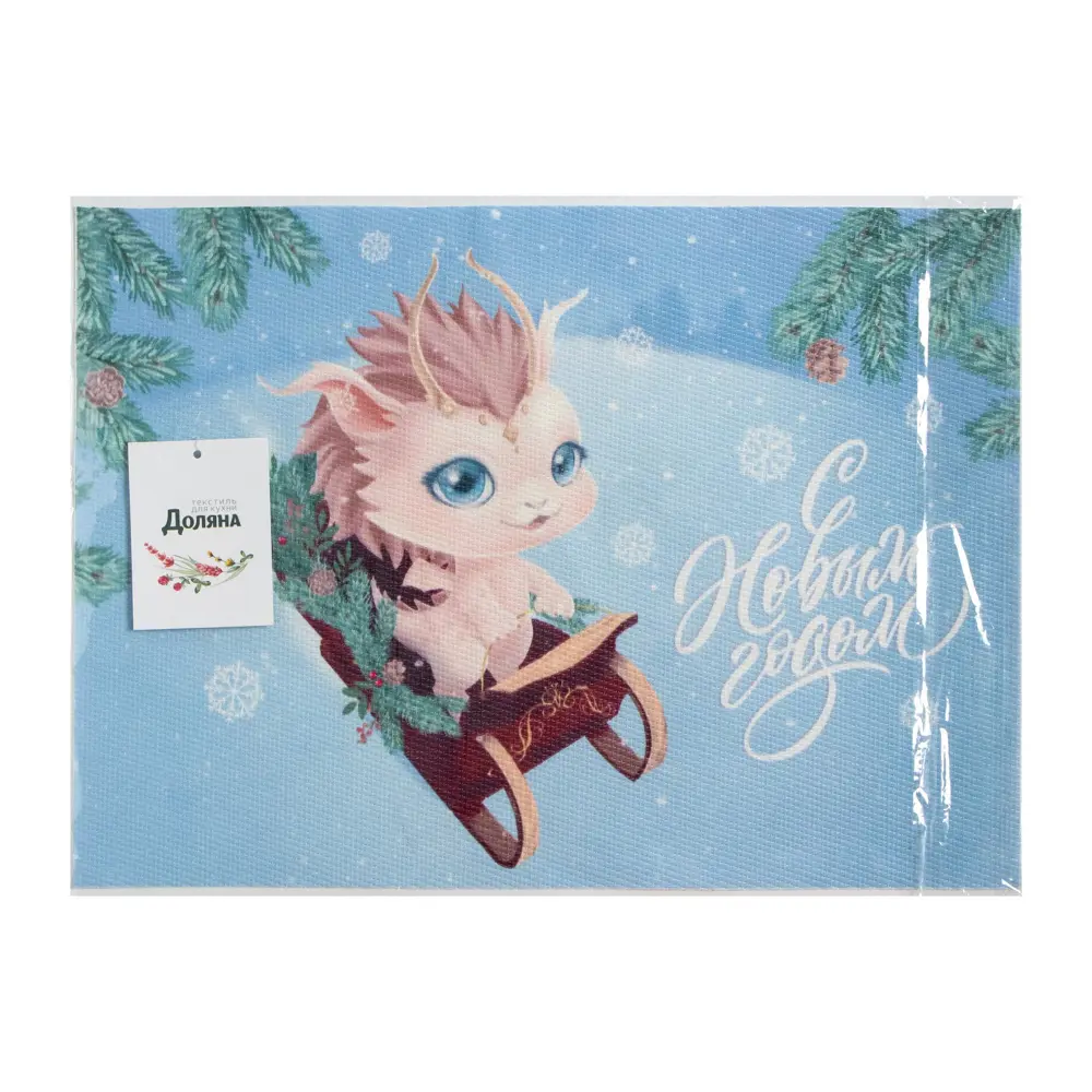 Фото 4 Салфетка сервировочная Доляна 9596184 29x40 см цвет голубой