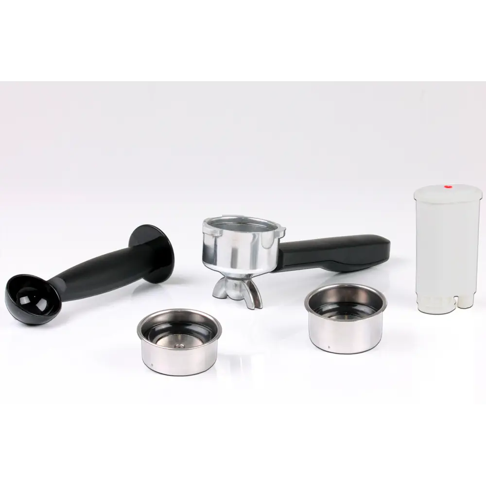 Фото 2 Рожковая кофеварка Rommelsbacher 42.5x38.7x33.5 см цвет нержавеющая сталь Фото 2 Рожковая кофеварка Rommelsbacher 42.5x38.7x33.5 см цвет нержавеющая сталь