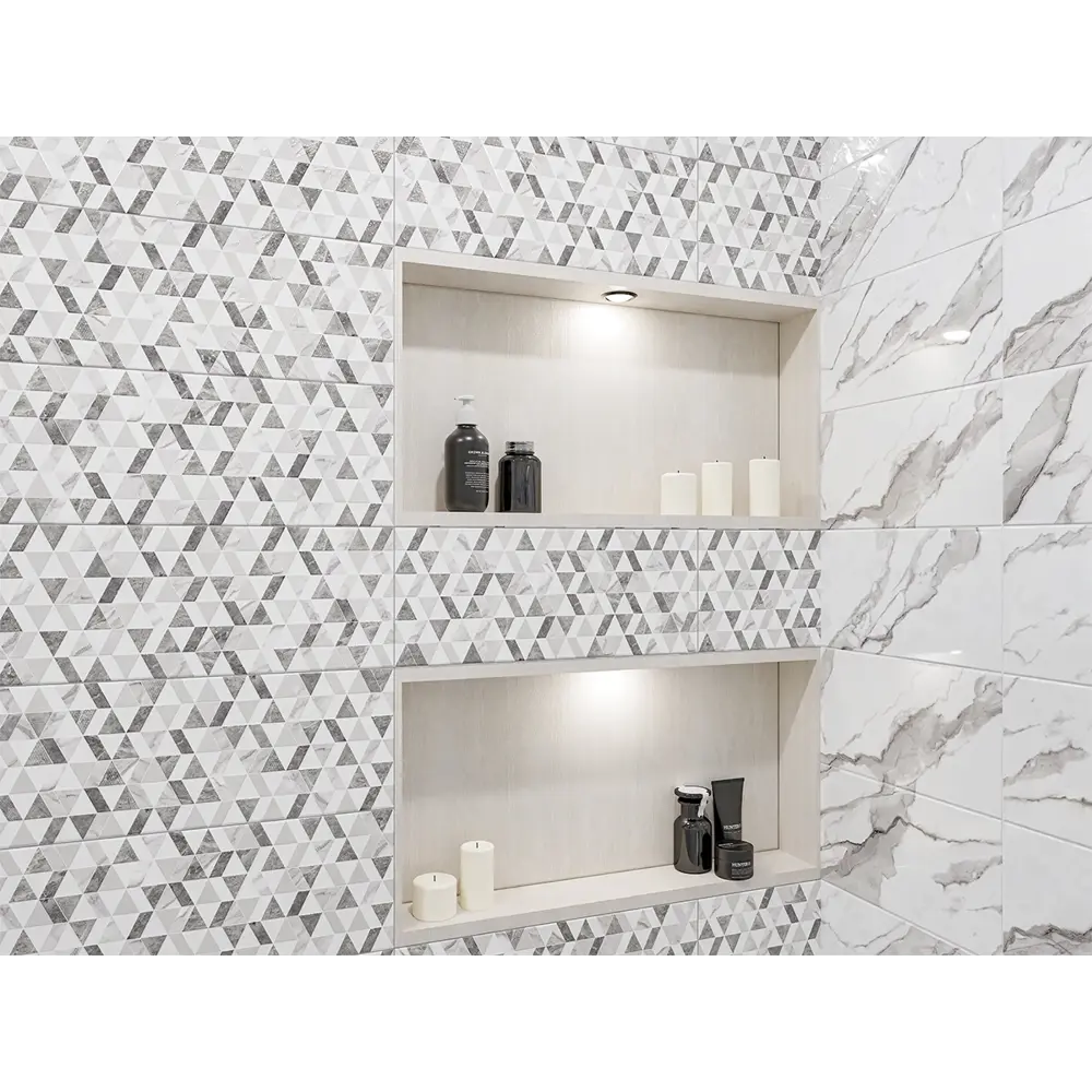 Фото 3 Керамическая плитка Azori 69 Polar 0-000688 20.1x50.5см 1.52 м² цвет белый, цена за упаковку Фото 3 Керамическая плитка Azori 69 Polar 0-000688 20.1x50.5см 1.52 м² цвет белый, цена за упаковку