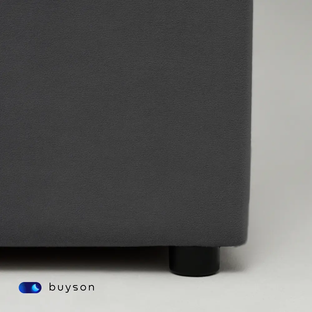 Фото 3 Кровать двуспальная buyson BuyDream 160x200 см микровелюр цвет темно-серый Фото 3 Кровать двуспальная buyson BuyDream 160x200 см микровелюр цвет темно-серый