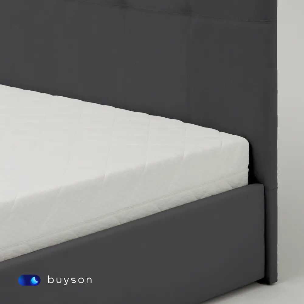 Фото 5 Кровать двуспальная buyson BuyDream 160x200 см микровелюр цвет темно-серый Фото 5 Кровать двуспальная buyson BuyDream 160x200 см микровелюр цвет темно-серый