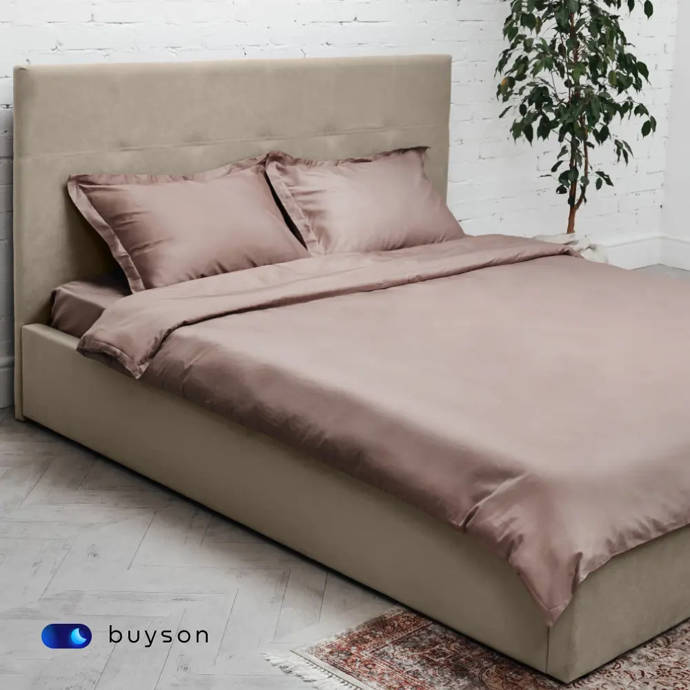 Фото 6 Кровать двуспальная buyson BuyDream 140x200 см микровелюр цвет бежевый Фото 6 Кровать двуспальная buyson BuyDream 140x200 см микровелюр цвет бежевый