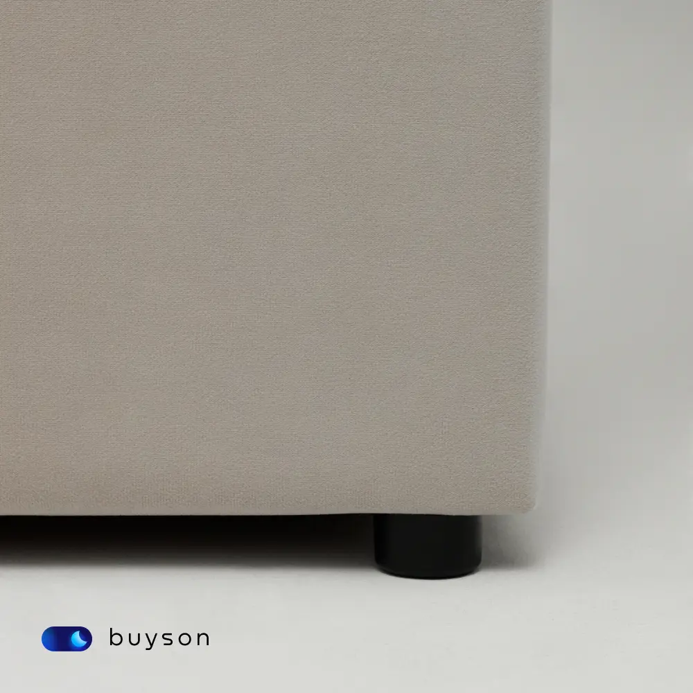 Фото 3 Кровать двуспальная buyson BuyDream 140x200 см микровелюр цвет бежевый Фото 3 Кровать двуспальная buyson BuyDream 140x200 см микровелюр цвет бежевый