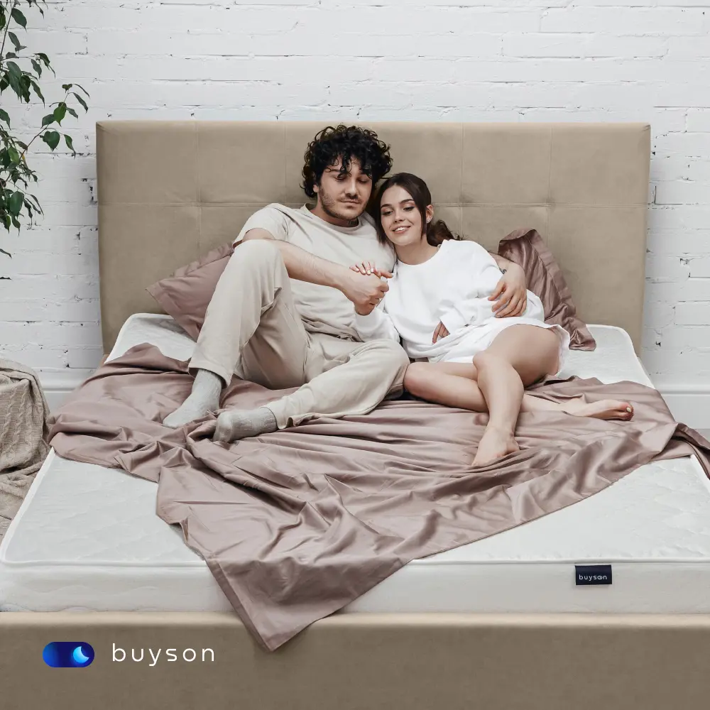 Фото 10 Кровать двуспальная buyson BuyDream 140x200 см микровелюр цвет бежевый Фото 10 Кровать двуспальная buyson BuyDream 140x200 см микровелюр цвет бежевый