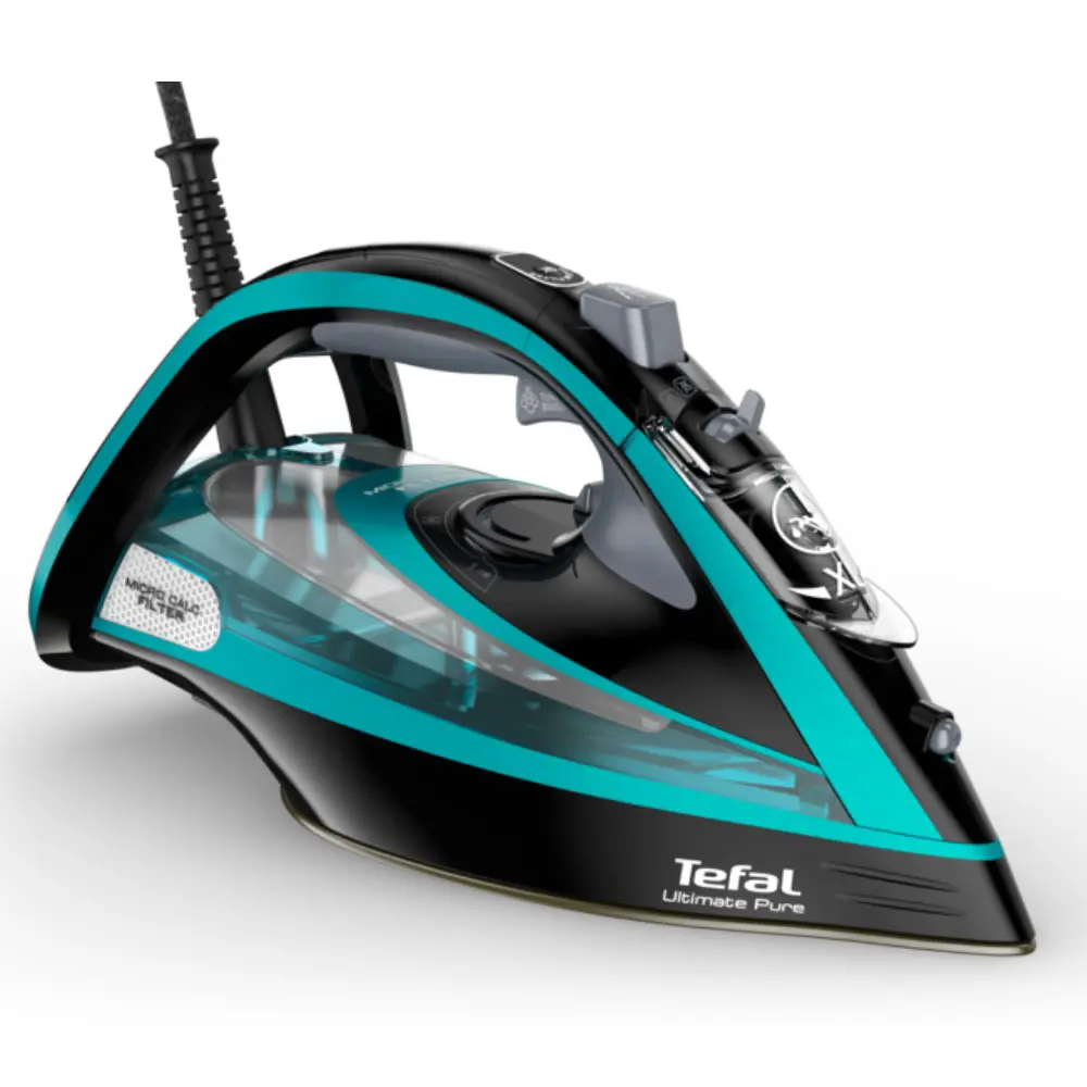 Фото Утюг Tefal FV9837E0 цвет бирюзовый/черный Фото Утюг Tefal FV9837E0 цвет бирюзовый/черный