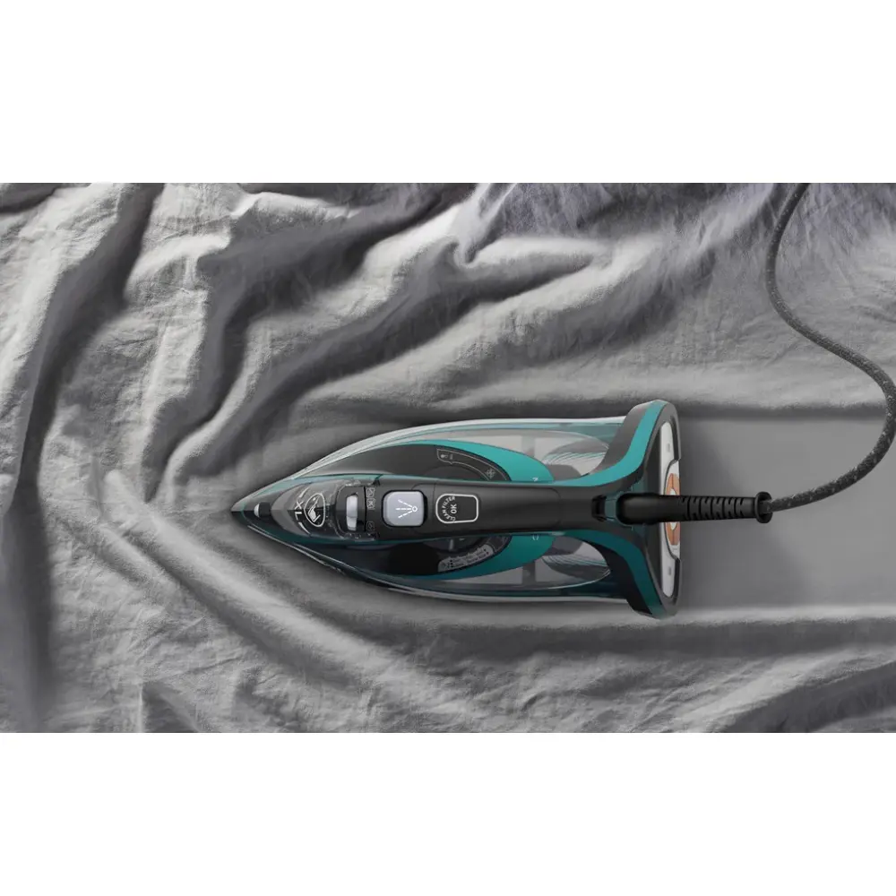 Фото 10 Утюг Tefal FV9837E0 цвет бирюзовый/черный Фото 10 Утюг Tefal FV9837E0 цвет бирюзовый/черный