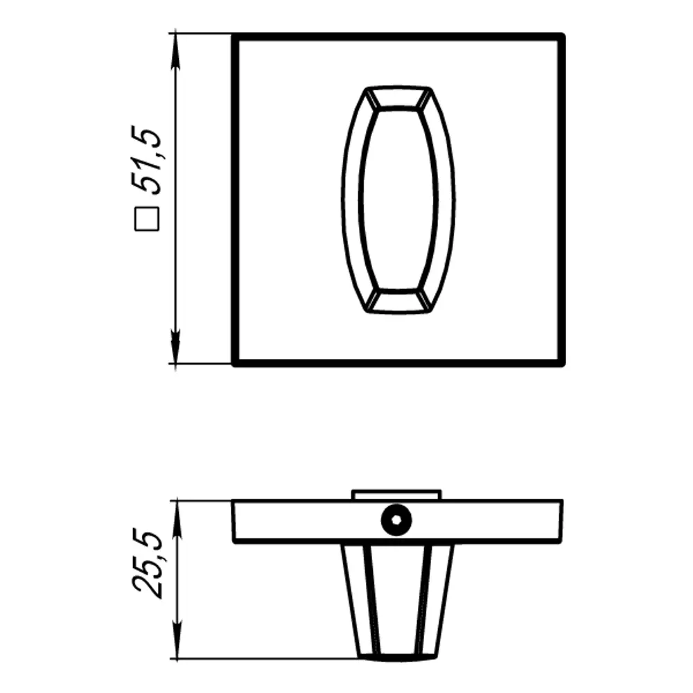 Фото 3 Завертка Armadillo BK6.K.USS52, BL-26, ЦАМ, цвет черный Фото 3 Завертка Armadillo BK6.K.USS52, BL-26, ЦАМ, цвет черный