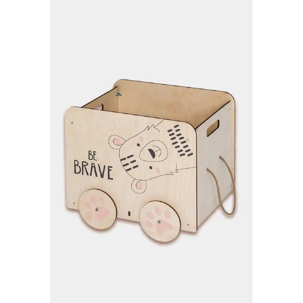 Фото Ящик Pema kids Медведь 46x36.5x35 см фанера цвет бежевый