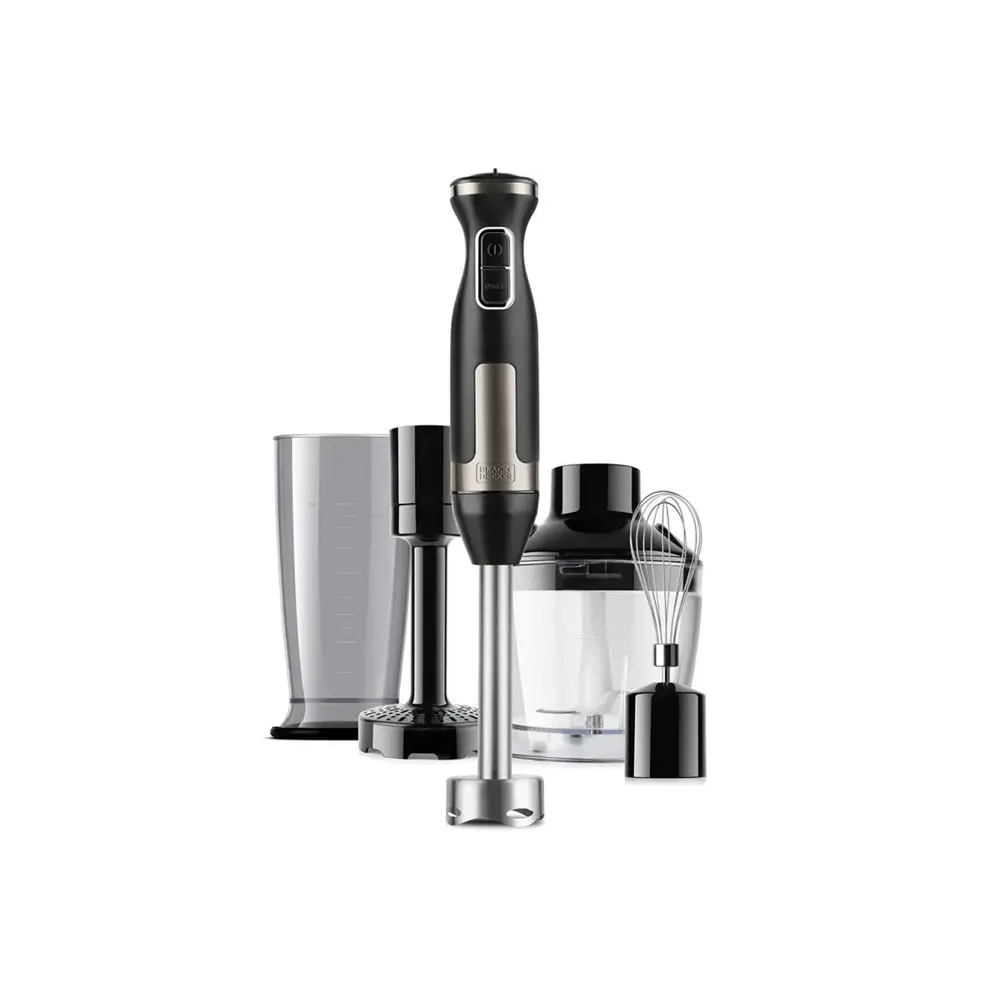 Фото Погружной блендер Black + decker Bxhba1500e 20 скоростей цвет черный металлик Фото Погружной блендер Black + decker Bxhba1500e 20 скоростей цвет черный металлик