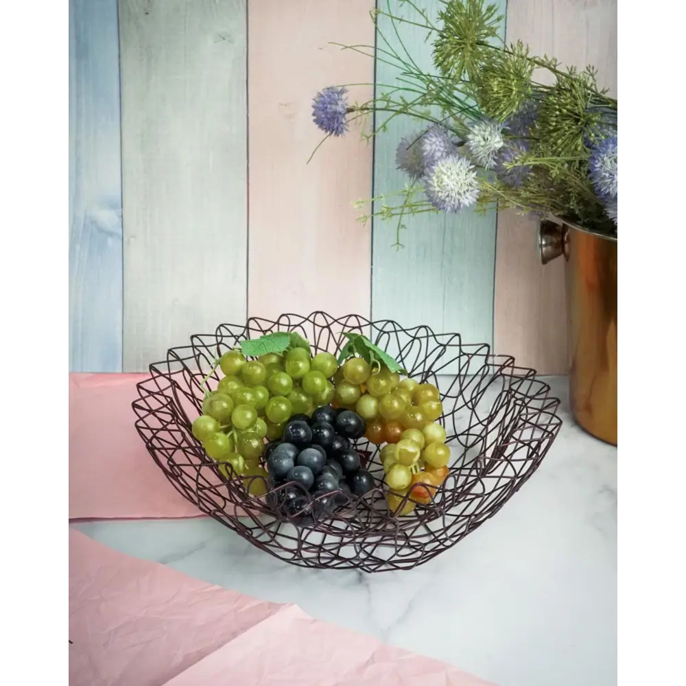 Фото 2 Фруктовница Cosy & Trendy 33x11x33 см металл цвет коричневый Фото 2 Фруктовница Cosy & Trendy 33x11x33 см металл цвет коричневый