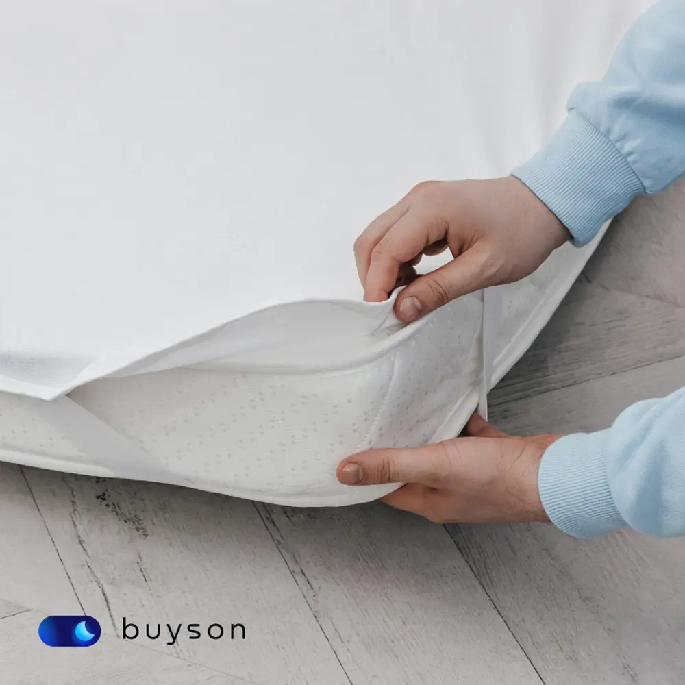Фото 2 Наматрасник непромокаемый buyson BuyTrust 90x200 см, полиэстер Фото 2 Наматрасник непромокаемый buyson BuyTrust 90x200 см, полиэстер