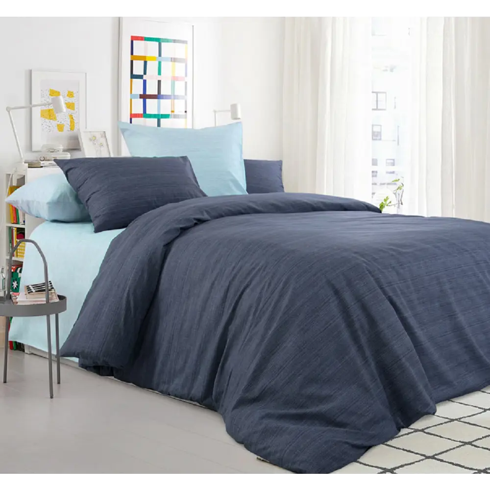 Фото Комплект постельного белья Home Mercury Лазурит 28521, двуспальный, перкаль, цвет серый