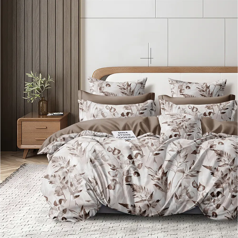 Фото Комплект постельного белья Home Mercury Дары Деметры 29269, двуспальный, поплин, цвет бежевый