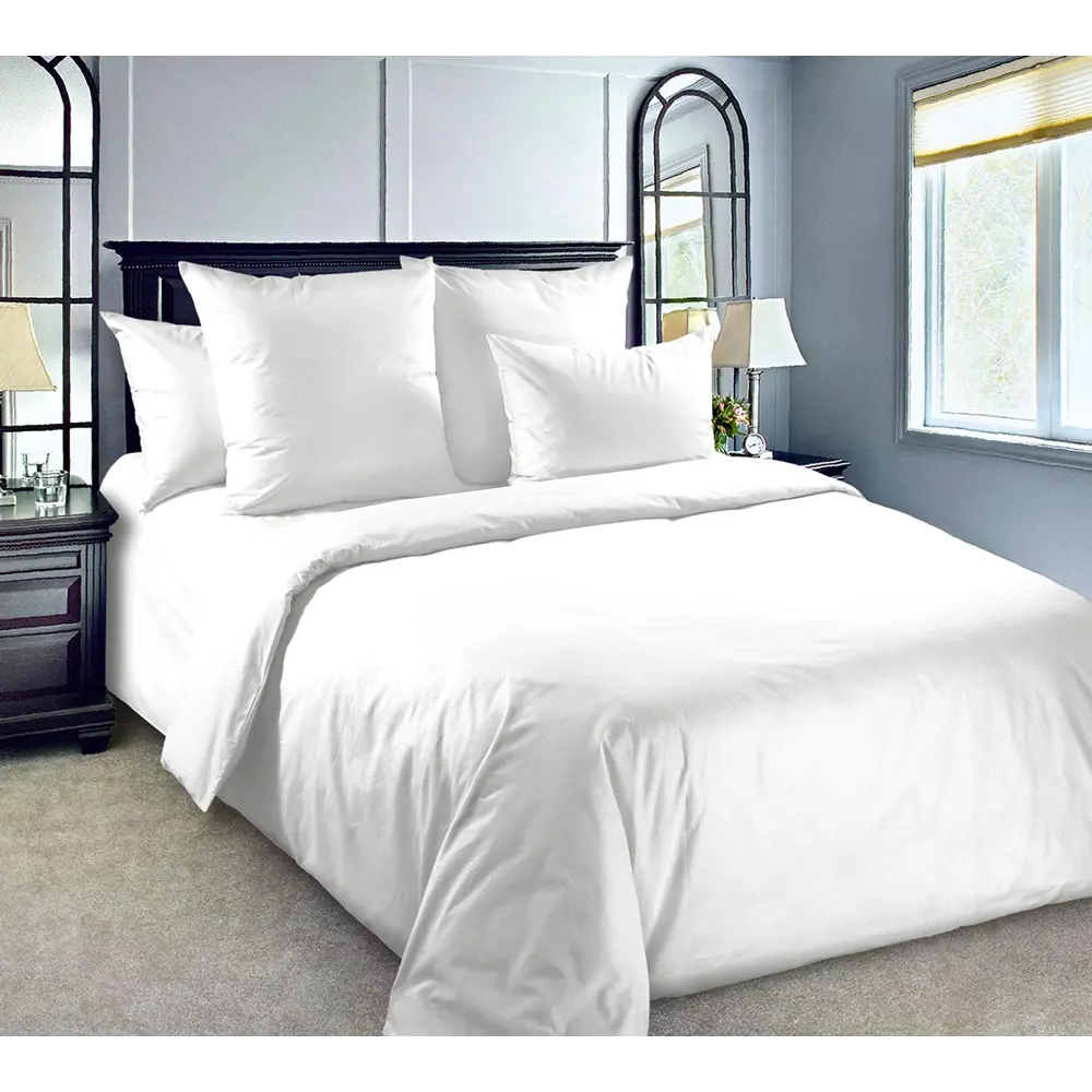 Фото Комплект постельного белья Home Mercury Зефирка 29340, двуспальный, перкаль, цвет белый