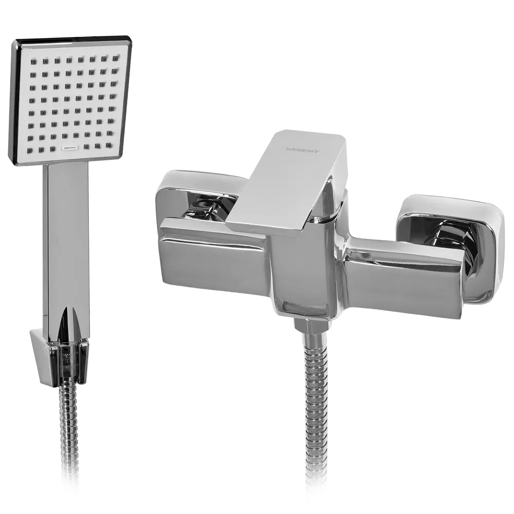 Фото Смеситель для ванны Wisent W20111 однорычажный с душевой лейкой цвет хром Фото Смеситель для ванны Wisent W20111 однорычажный с душевой лейкой цвет хром