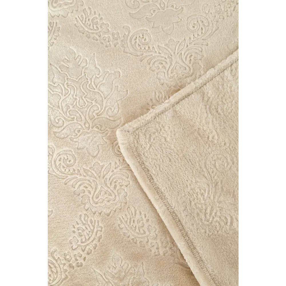 Фото 4 Плед World textile Парма 022-евро, 220x200 см, велсофт, цвет светло-бежевый Фото 4 Плед World textile Парма 022-евро, 220x200 см, велсофт, цвет светло-бежевый