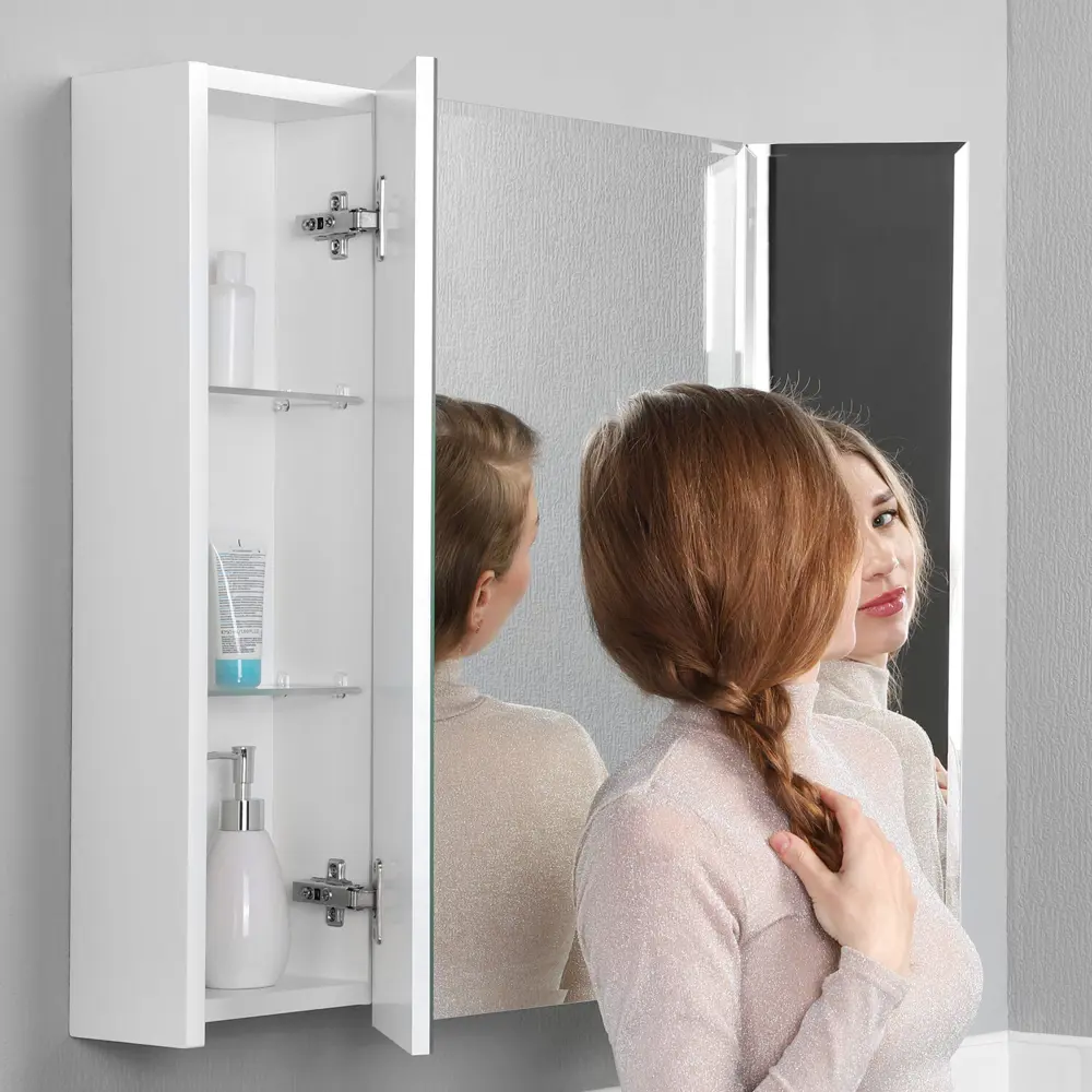 Фото 12 Зеркальный шкаф Итана White 75 750x146x700 Белый