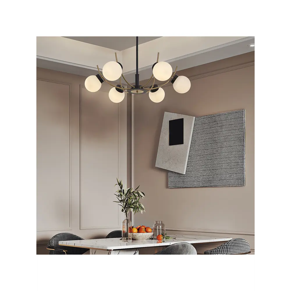 Фото 8 Люстра на штанге Arte perfetto luce 3327.93-9616-6-d750/h560/e27-6 bk/g 6 ламп 12 м² цвет черный, золото Фото 8 Люстра на штанге Arte perfetto luce 3327.93-9616-6-d750/h560/e27-6 bk/g 6 ламп 12 м² цвет черный, золото