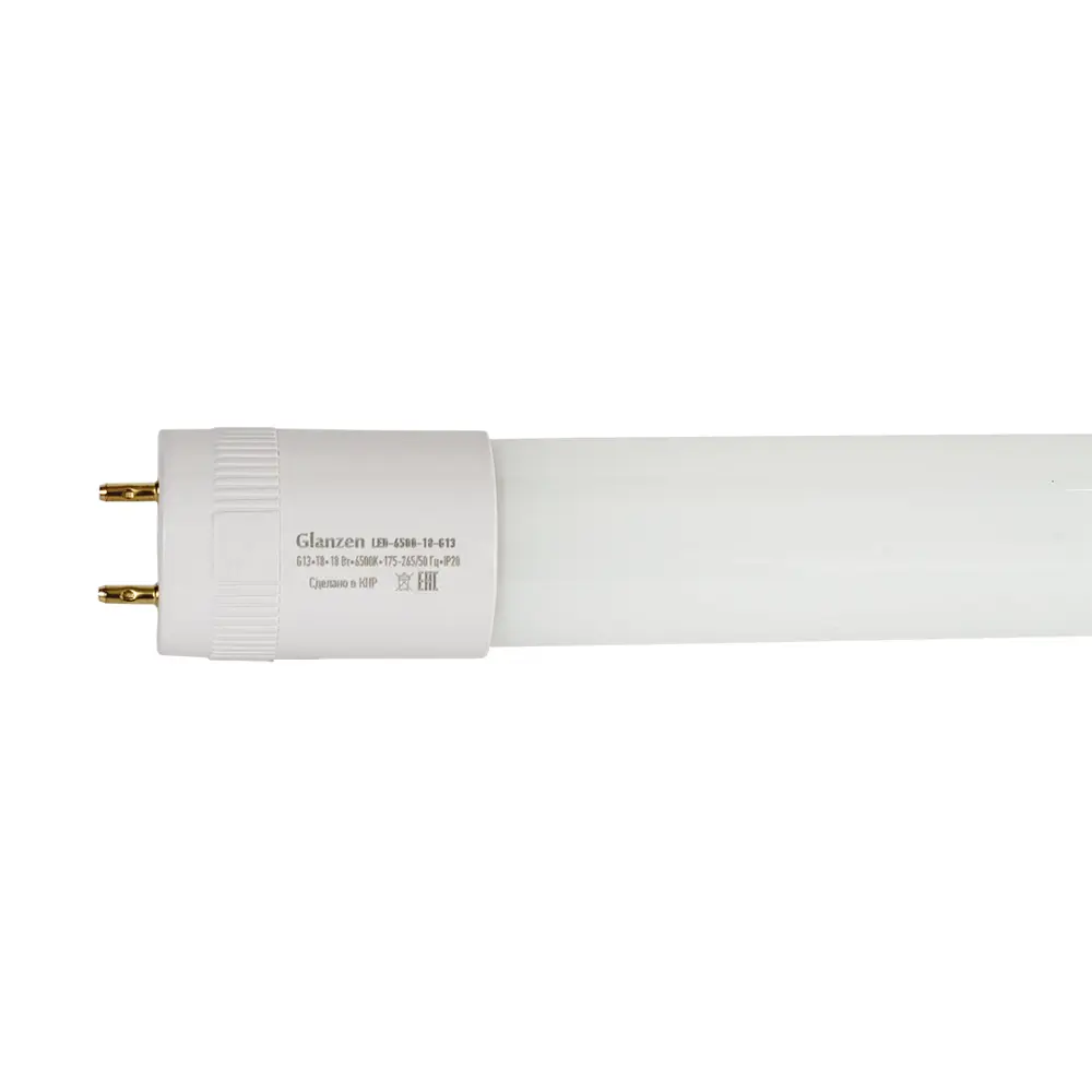 Фото 2 Набор ламп линейных светодиодных Glanzen Led-6500-18-g13-30pcs G13 18 Вт холодный белый (голубой) свет 30 шт