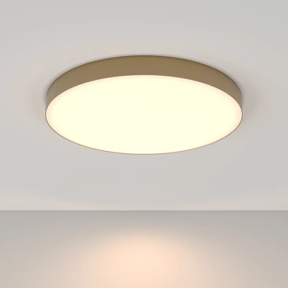 Фото Светильник настенно-потолочный светодиодный Maytoni Zon C032cl-l96mg3k 36 м² теплый белый (желтый) свет цвет жёлтый/золотой Фото Светильник настенно-потолочный светодиодный Maytoni Zon C032cl-l96mg3k 36 м² теплый белый (желтый) свет цвет жёлтый/золотой