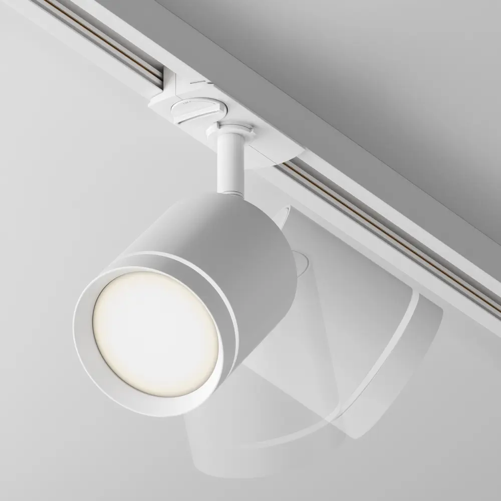 Фото 3 Трековый светильник спот светодиодный Maytoni Tr085-1-5w4k-w 5 Вт однофазный 2 м² цвет белый Фото 3 Трековый светильник спот светодиодный Maytoni Tr085-1-5w4k-w 5 Вт однофазный 2 м² цвет белый