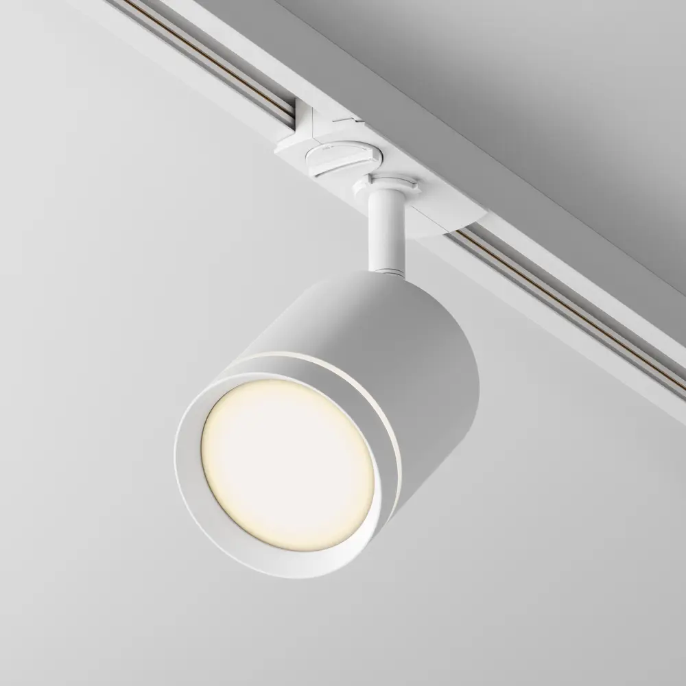 Фото Трековый светильник спот светодиодный Maytoni Tr085-1-5w3k-w 5 Вт однофазный 2 м² цвет белый Фото Трековый светильник спот светодиодный Maytoni Tr085-1-5w3k-w 5 Вт однофазный 2 м² цвет белый