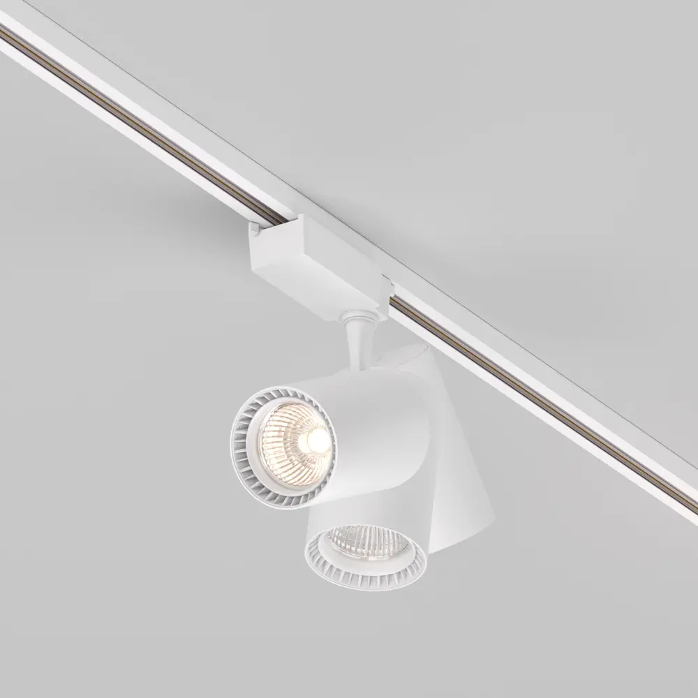 Фото 4 Трековый светильник спот светодиодный Maytoni Tr003-1-26w3k-m-w 26 Вт однофазный 10 м² цвет белый Фото 4 Трековый светильник спот светодиодный Maytoni Tr003-1-26w3k-m-w 26 Вт однофазный 10 м² цвет белый