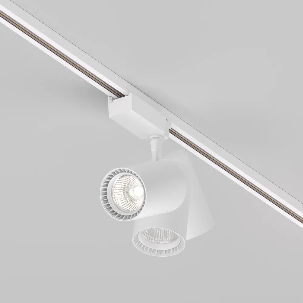 Фото 5 Трековый светильник спот светодиодный Maytoni Tr003-1-26w4k-s-w 26 Вт однофазный 10 м² цвет белый Фото 5 Трековый светильник спот светодиодный Maytoni Tr003-1-26w4k-s-w 26 Вт однофазный 10 м² цвет белый