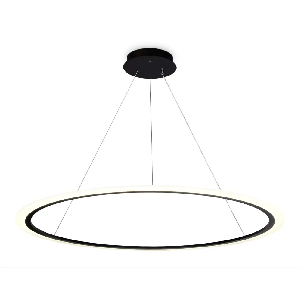 Фото Люстра потолочная светодиодная Ambrella light Fa4353 с пультом управления 34 м² регулируемый белый свет цвет черный Фото Люстра потолочная светодиодная Ambrella light Fa4353 с пультом управления 34 м² регулируемый белый свет цвет черный