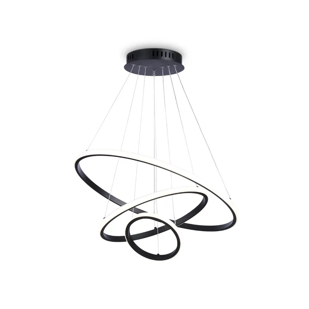 Фото Светильник подвесной светодиодный Ambrella light Fl40821 с пультом управления 20 м² нейтральный белый свет цвет черный Фото Светильник подвесной светодиодный Ambrella light Fl40821 с пультом управления 20 м² нейтральный белый свет цвет черный