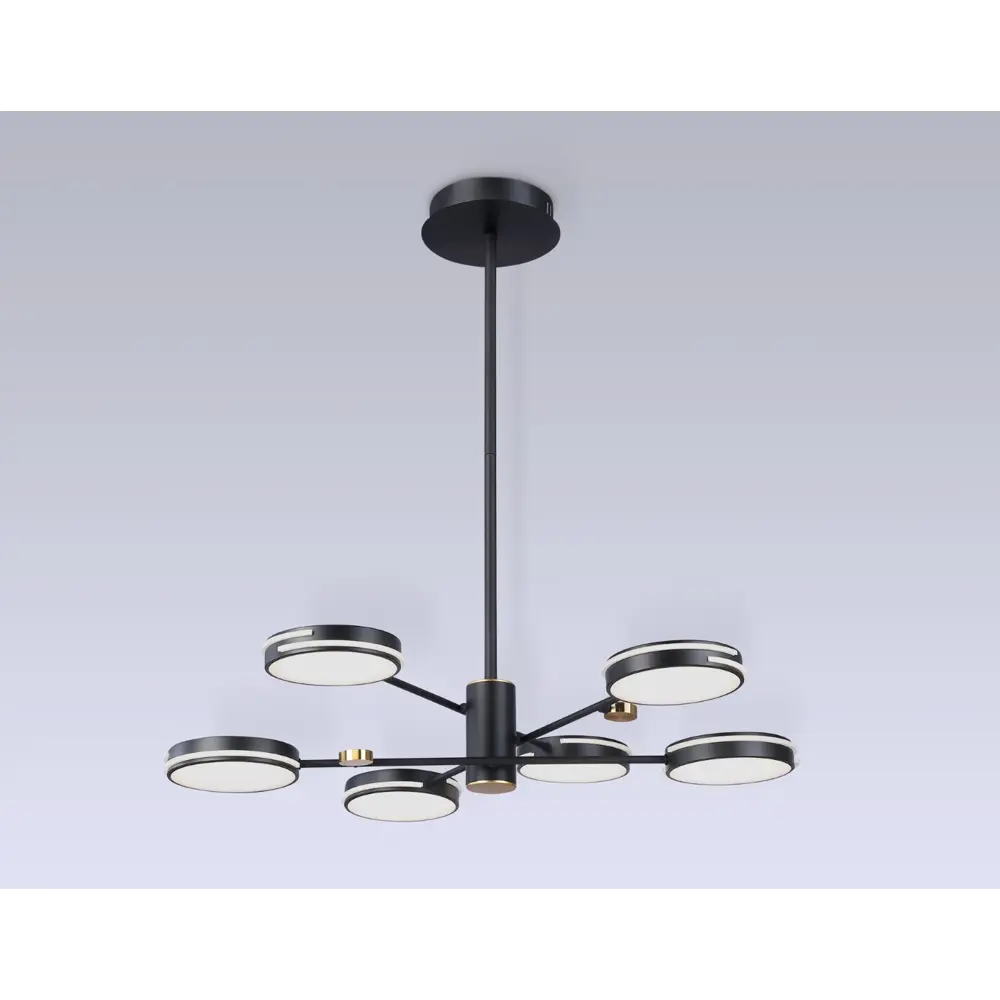 Фото 2 Люстра на штанге светодиодная Ambrella light Fl51639 28 м² регулируемый белый свет цвет черный Фото 2 Люстра на штанге светодиодная Ambrella light Fl51639 28 м² регулируемый белый свет цвет черный