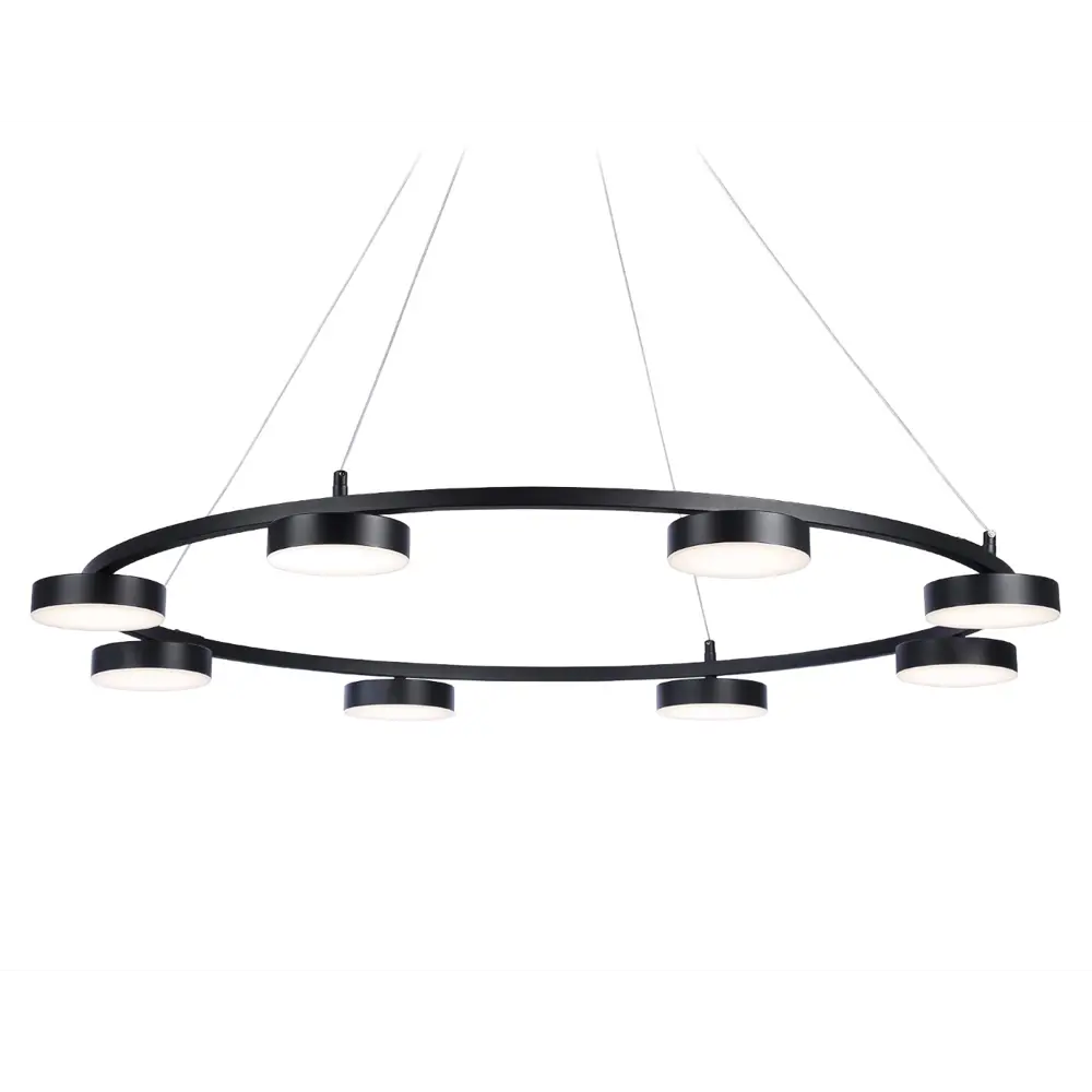 Фото 6 Светильник подвесной светодиодный Ambrella light Fl51763 с пультом управления 34 м² регулируемый белый свет цвет черный Фото 6 Светильник подвесной светодиодный Ambrella light Fl51763 с пультом управления 34 м² регулируемый белый свет цвет черный