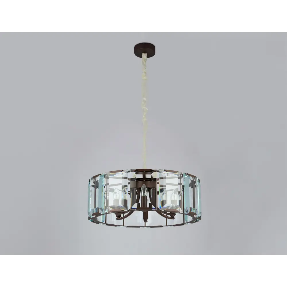 Фото 3 Люстра подвесная Ambrella light Traditional 6 ламп 20 м² цвет кофе Фото 3 Люстра подвесная Ambrella light Traditional 6 ламп 20 м² цвет кофе