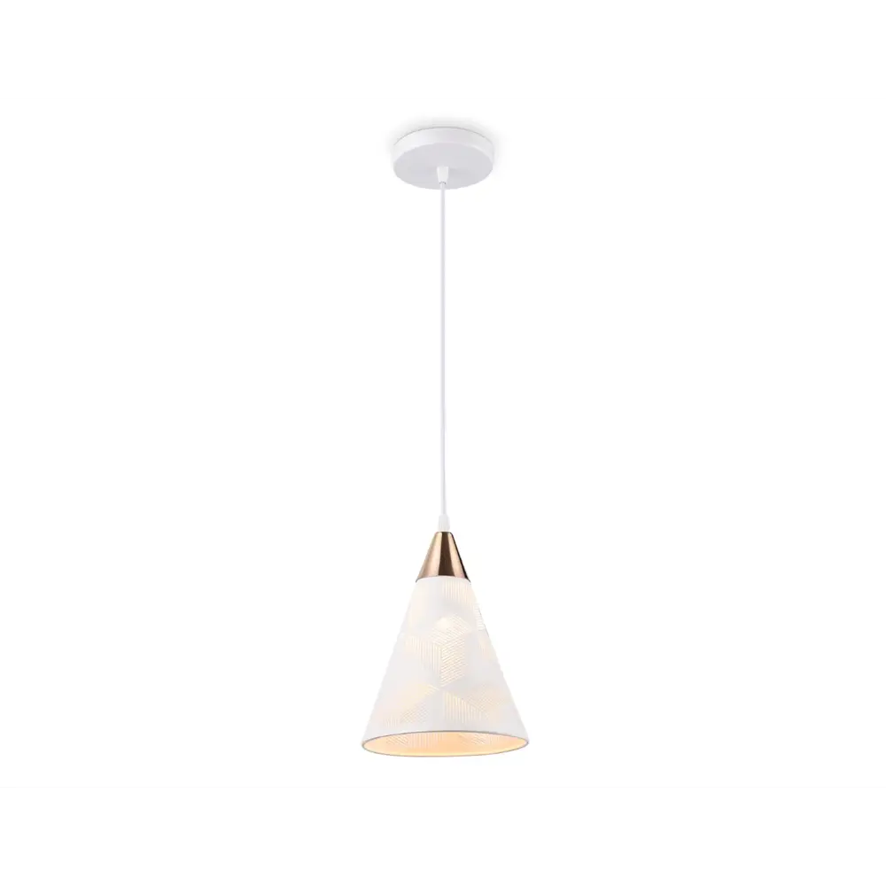 Фото Светильник подвесной Ambrella light Traditional 1 лампа 2 м² цвет белый, золото Фото Светильник подвесной Ambrella light Traditional 1 лампа 2 м² цвет белый, золото