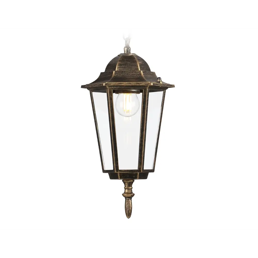 Фото 4 Светильник подвесной уличный Ambrella light St2031 40 Вт IP54 цвет черный золото прозрачный Фото 4 Светильник подвесной уличный Ambrella light St2031 40 Вт IP54 цвет черный золото прозрачный