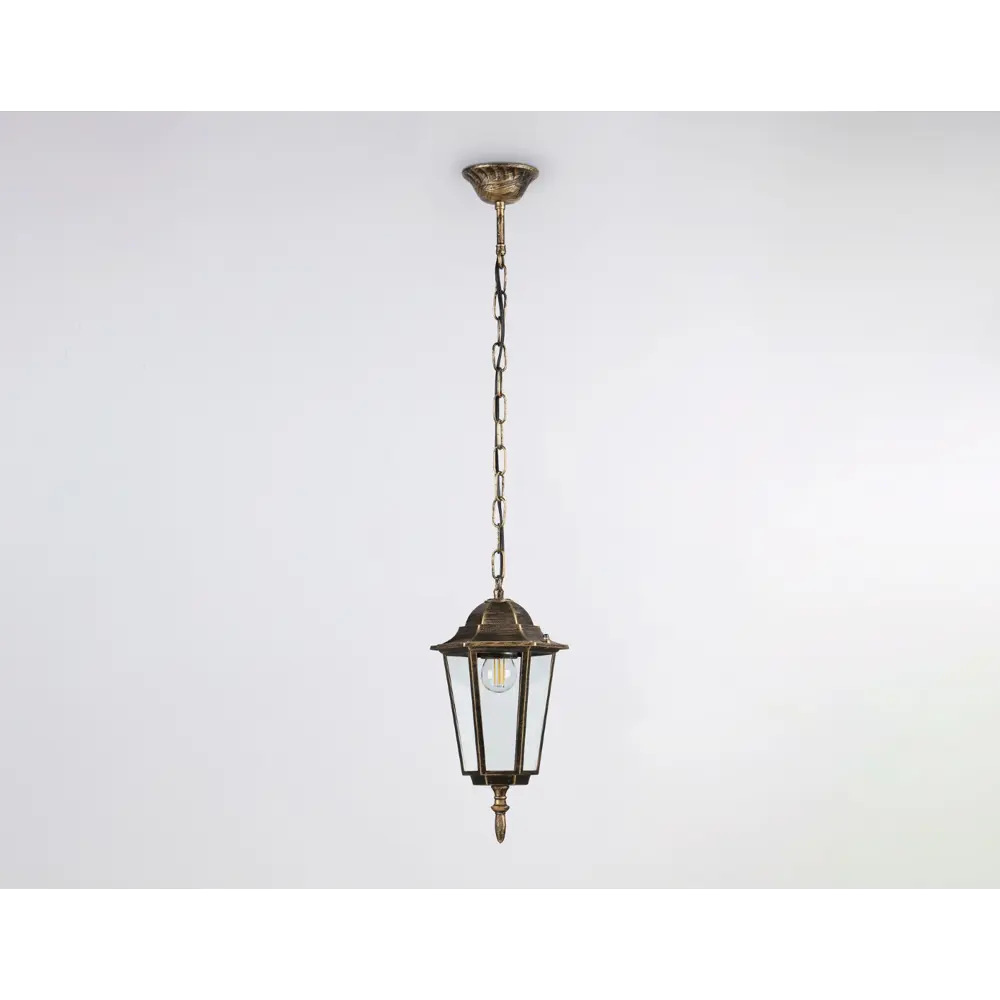 Фото 2 Светильник подвесной уличный Ambrella light St2031 40 Вт IP54 цвет черный золото прозрачный Фото 2 Светильник подвесной уличный Ambrella light St2031 40 Вт IP54 цвет черный золото прозрачный