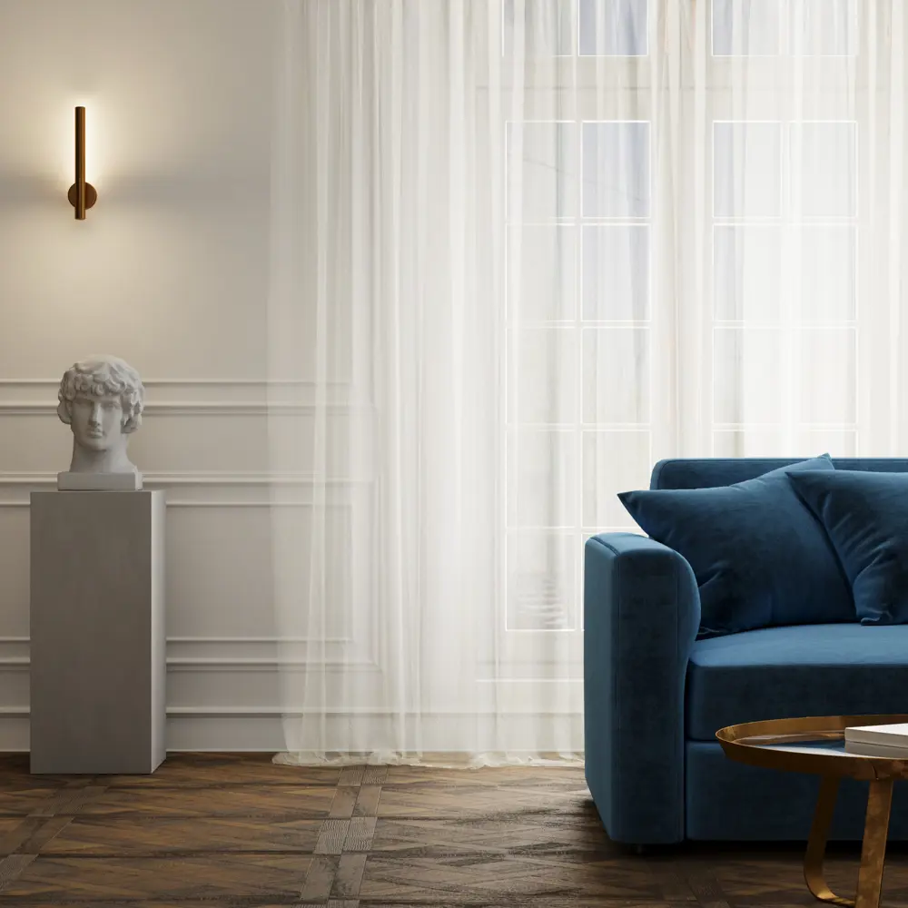 Фото Тюль на ленте Inspire Atik 250x280 см цвет белый Фото Тюль на ленте Inspire Atik 250x280 см цвет белый