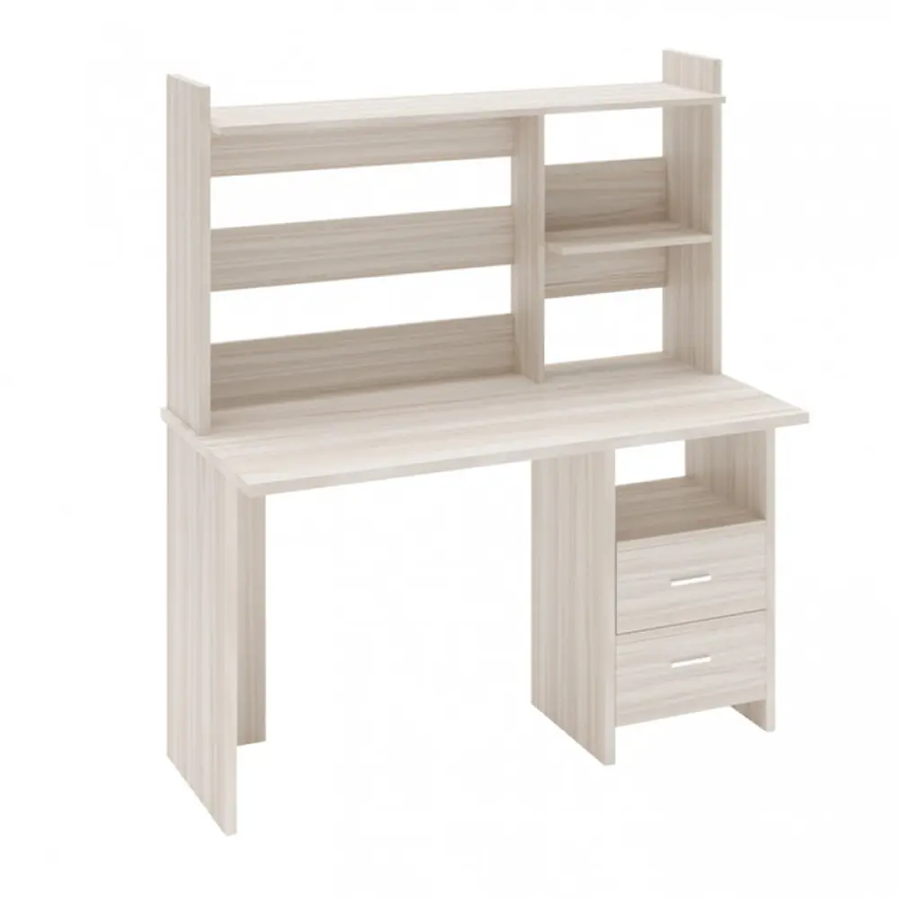 Фото 2 Компьютерный стол Мэрдэс СКЛ-Прям130+НКЛ-130 К 130x179x60 см ЛДСП цвет светло-бежевый