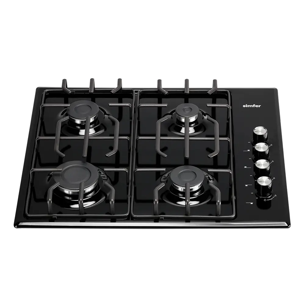 Фото 3 Газовая варочная панель Simfer H60Q40B412 60 см 4 конфорки цвет черный Фото 3 Газовая варочная панель Simfer H60Q40B412 60 см 4 конфорки цвет черный