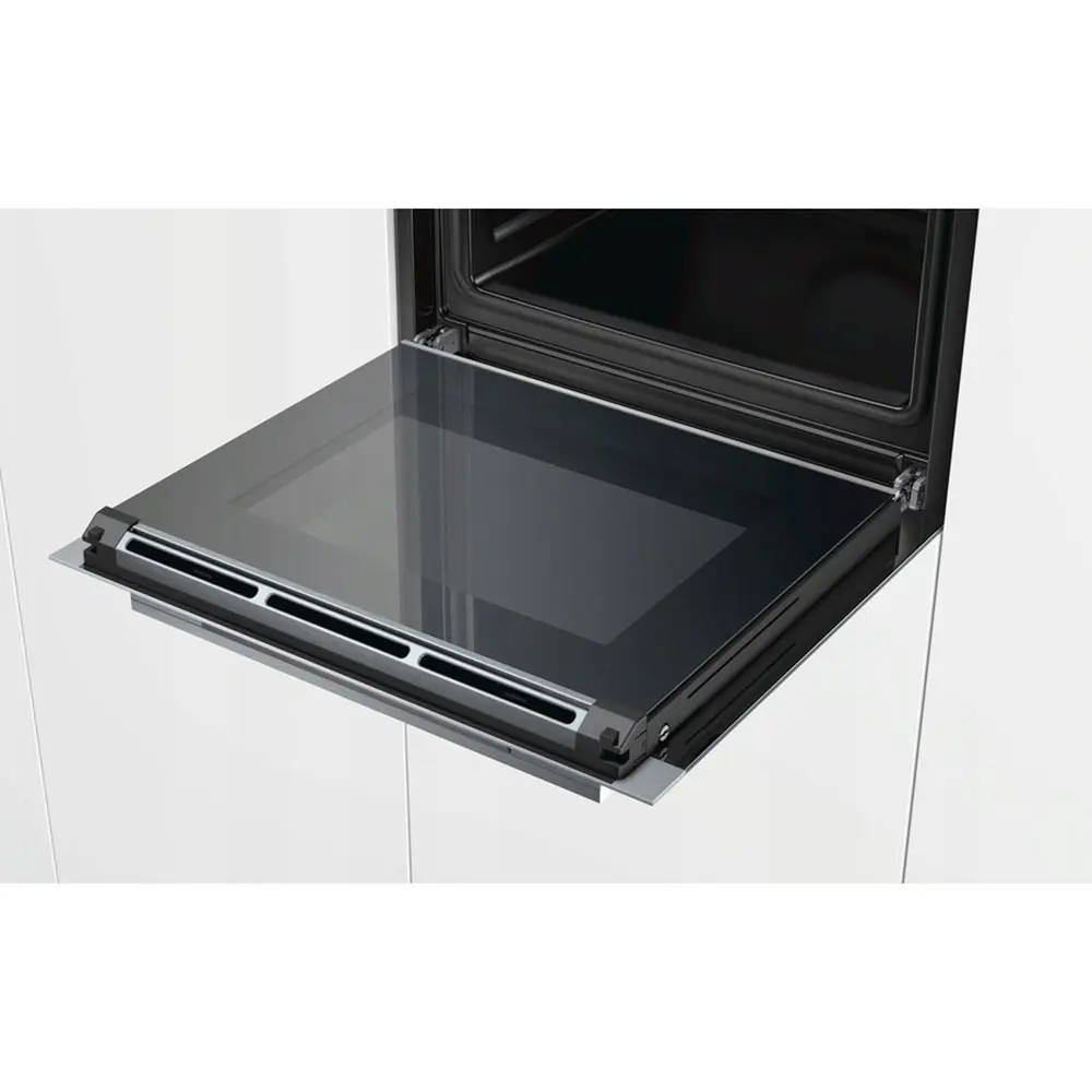 Фото 4 Электрический встраиваемый духовой шкаф Siemens HB676GBS1 59.4x59.5x54.8 см цвет черный, стальной Фото 4 Электрический встраиваемый духовой шкаф Siemens HB676GBS1 59.4x59.5x54.8 см цвет черный, стальной