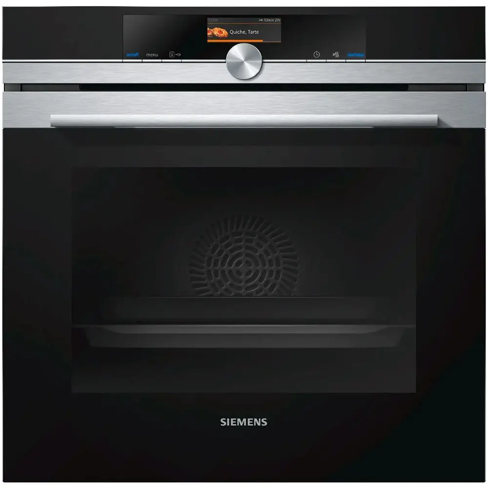 Фото Электрический встраиваемый духовой шкаф Siemens HB676GBS1 59.4x59.5x54.8 см цвет черный, стальной Фото Электрический встраиваемый духовой шкаф Siemens HB676GBS1 59.4x59.5x54.8 см цвет черный, стальной