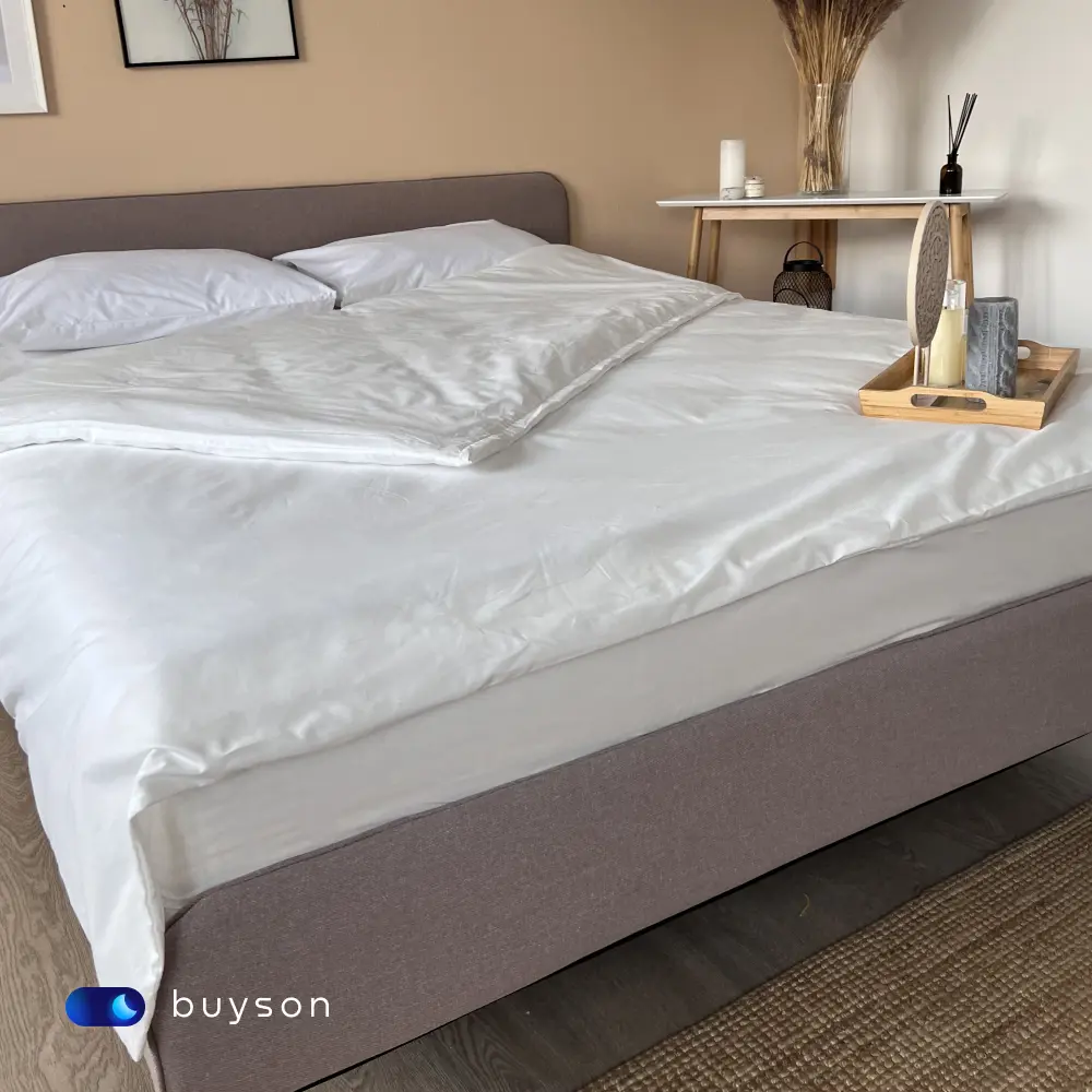 Фото 13 Кровать двуспальная buyson BuyEasy 160x200 см рогожка цвет бежевый Фото 13 Кровать двуспальная buyson BuyEasy 160x200 см рогожка цвет бежевый