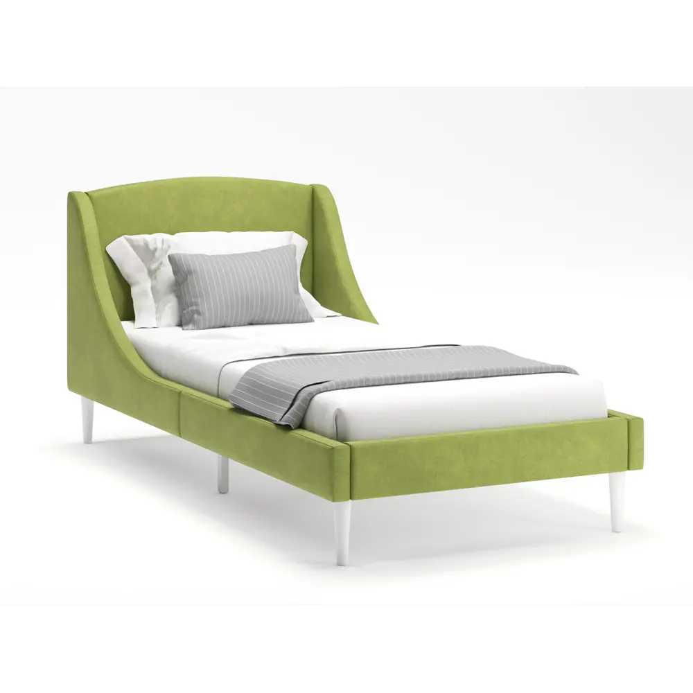 Фото Кровать Monofix Лотти 90x200 см ткань цвет оливковый Фото Кровать Monofix Лотти 90x200 см ткань цвет оливковый