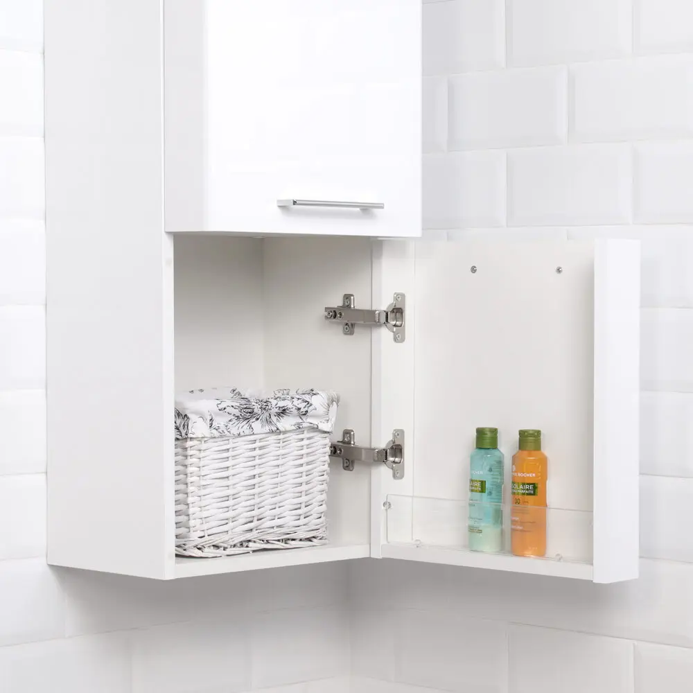 Фото 10 Пенал подвесной Итана Magic 35 350x300x1500 правый Белый глянец